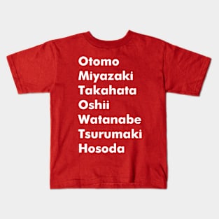 Anime Directors Kids T-Shirt